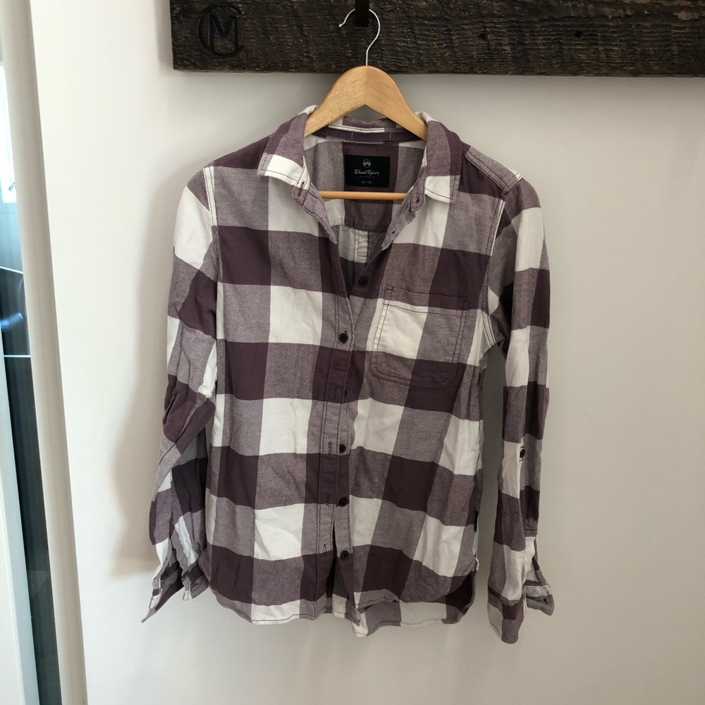 Wind River purple buffalo checkered plaid